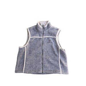 VTG STRAIGHT DOWN Kierland Golf Club Vest Jacket Women's XL Beige Fleece Fuzzy‌‌